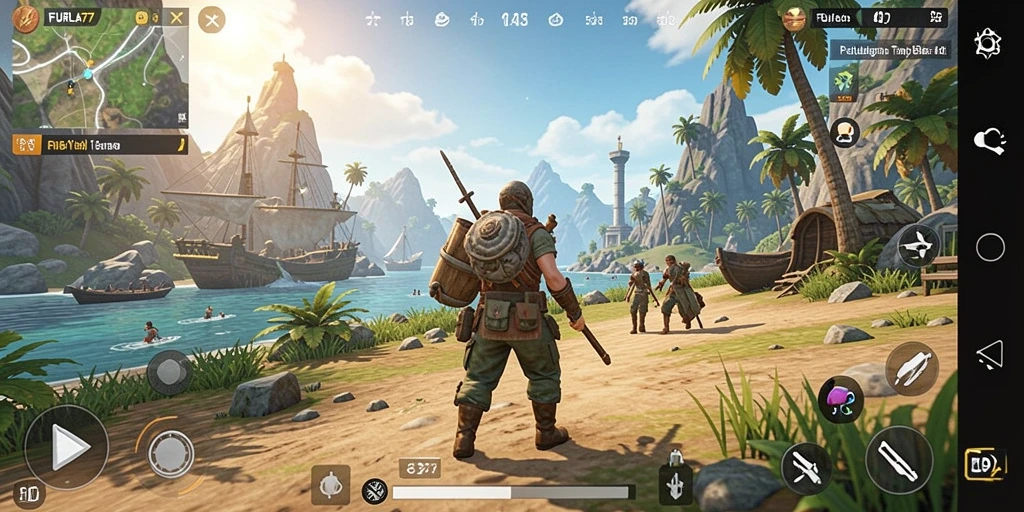 Tampilan gameplay FURLA77 yang mendebarkan di dunia terbuka.