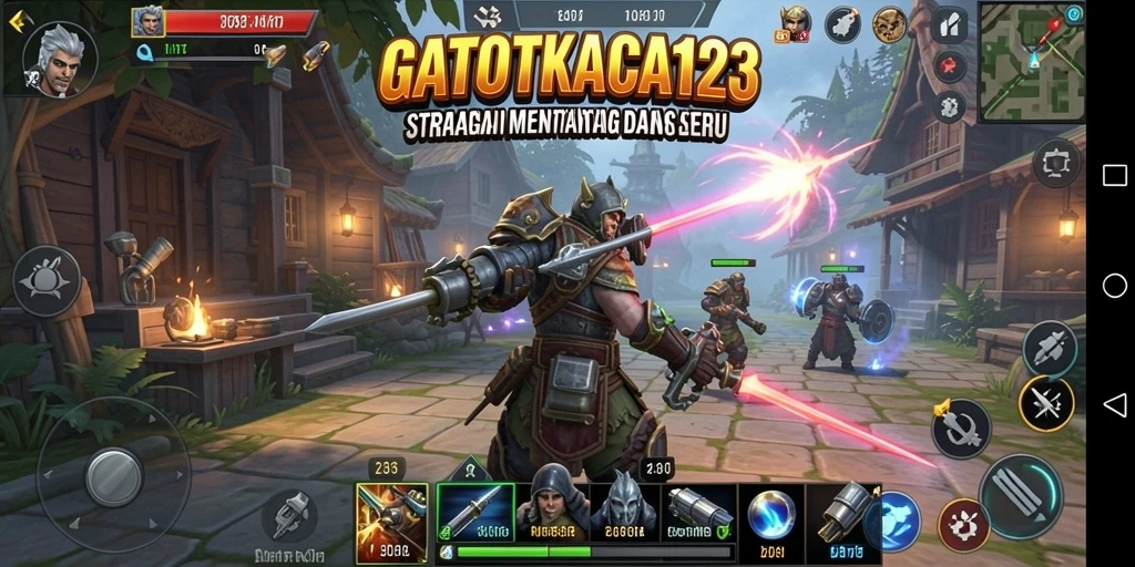 Tampilan gameplay seru GATOTKACA123 dengan strategi yang mendalam.