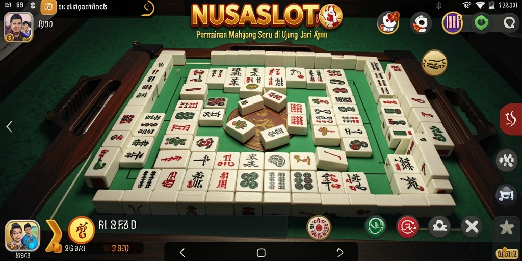 Tampilan gameplay seru dari NUSASLOTS saat bermain Mahjong.