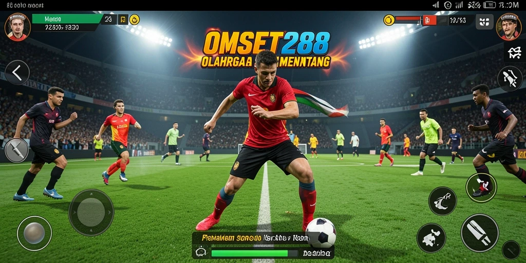 Tangkapan layar OMSET288 menampilkan pertandingan olahraga yang seru dan dinamis.