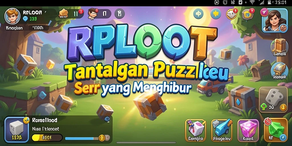 Tampilan gameplay menantang di RPLOOT dengan berbagai teka-teki menarik.