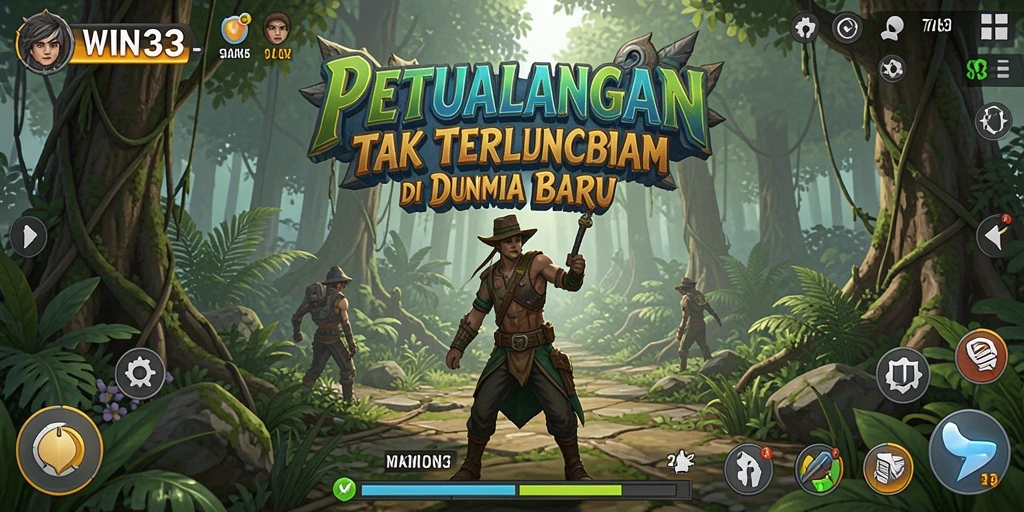 Screenshot gameplay <strong>WIN33</strong> yang menampilkan aksi petualangan yang seru.